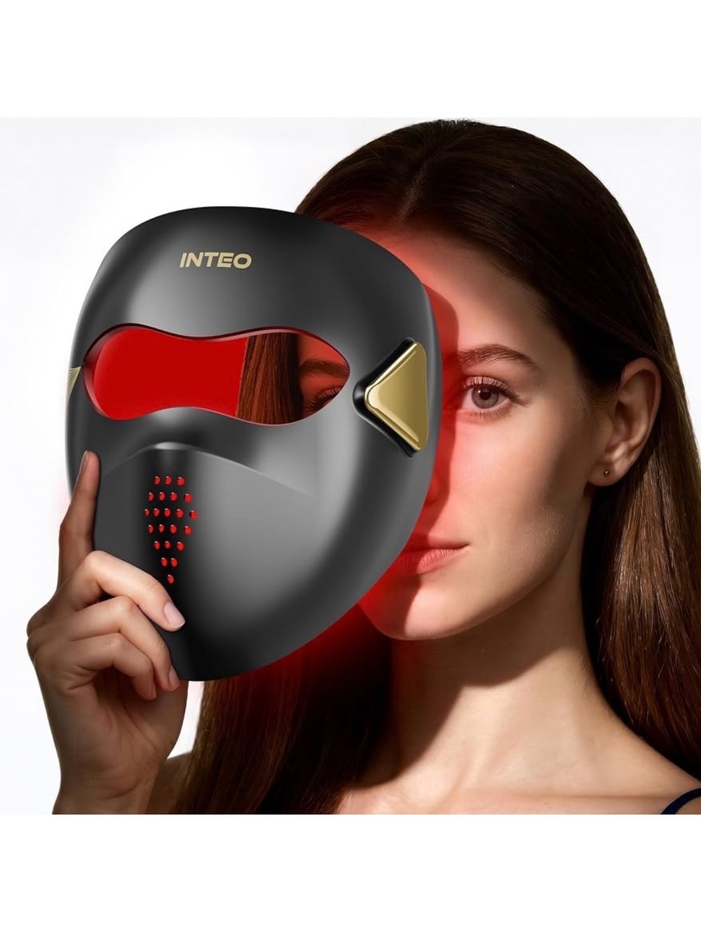 4D Wireless Red Light Therapy LED Face Mask with 328 LEDs 4 Light Modes